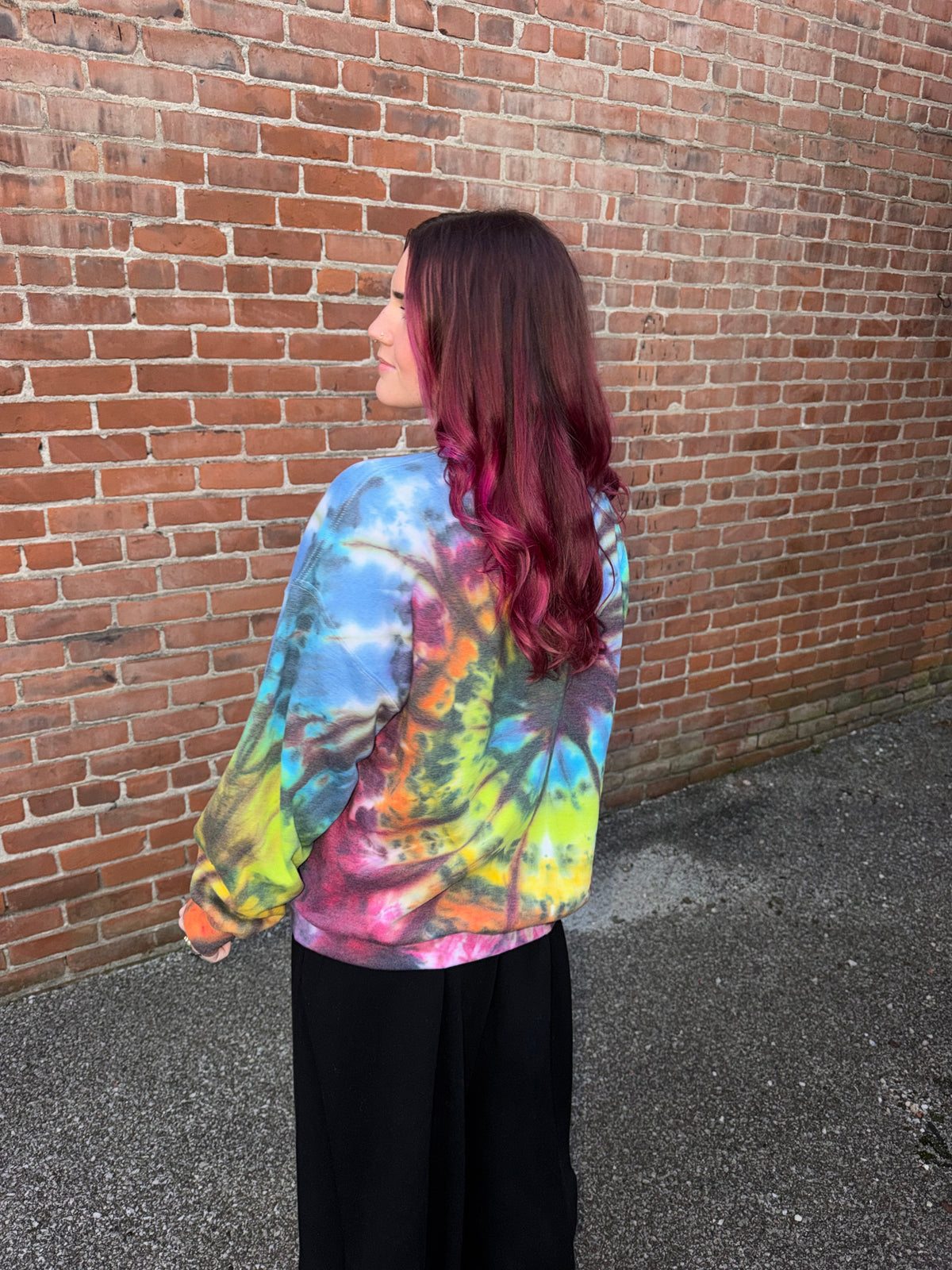 Dark Rainbow Crewneck Dicey Dyes