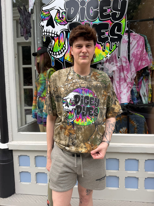 LIMITED Real Tree Dicey Dyes Logo T-Shirt Dicey Dyes