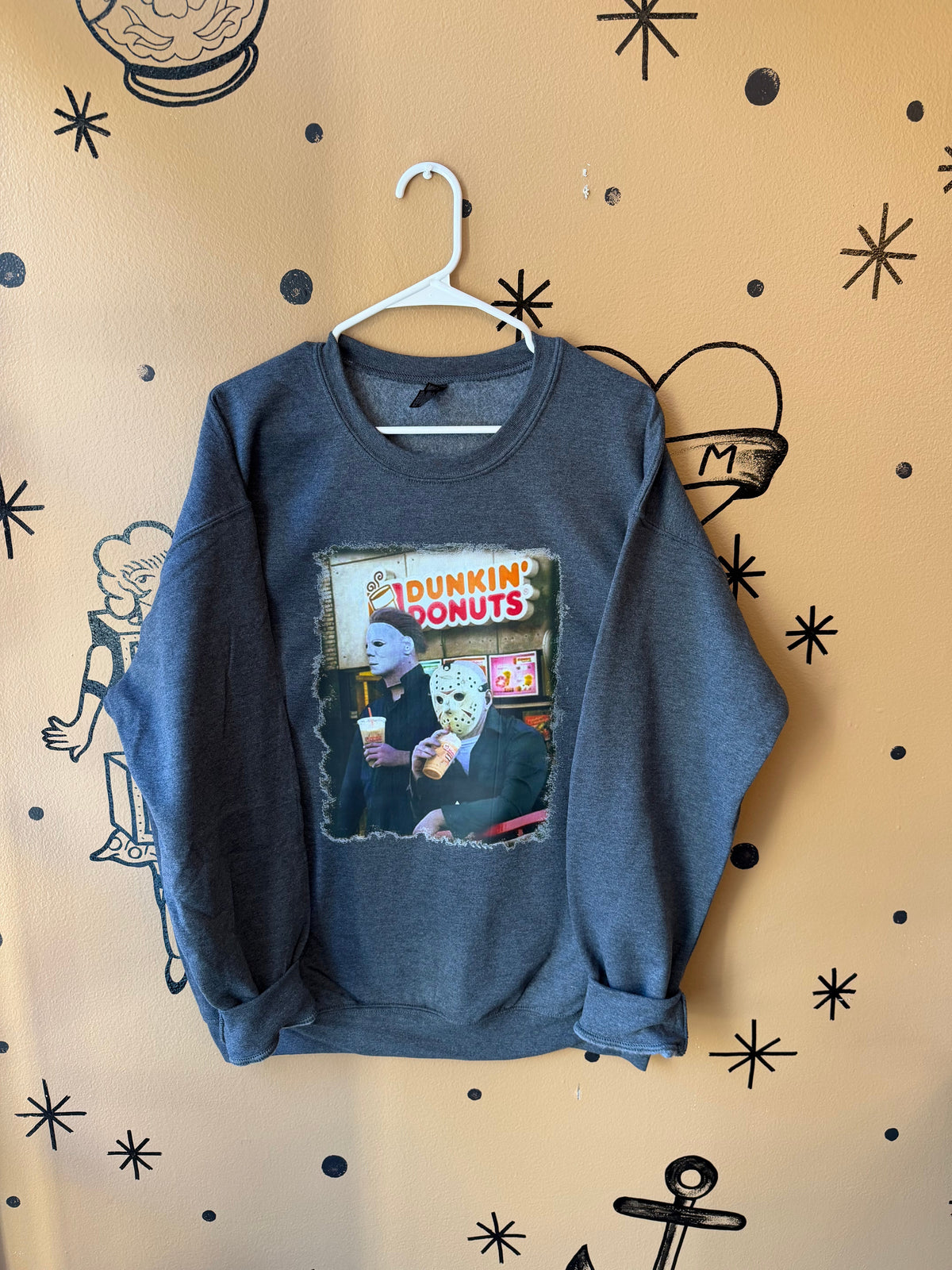 Plain Halloween Mystery Crewneck Dicey Dyes