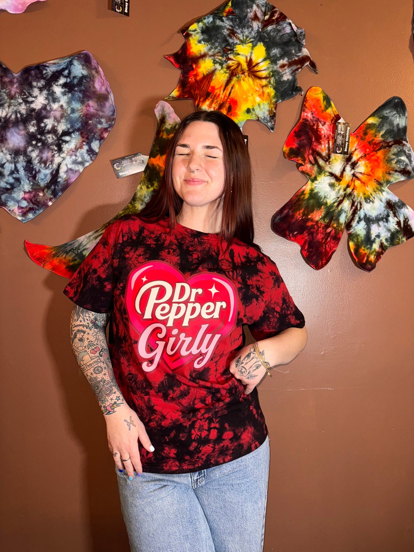 Dr Pepper Girly T-Shirt Dicey Dyes