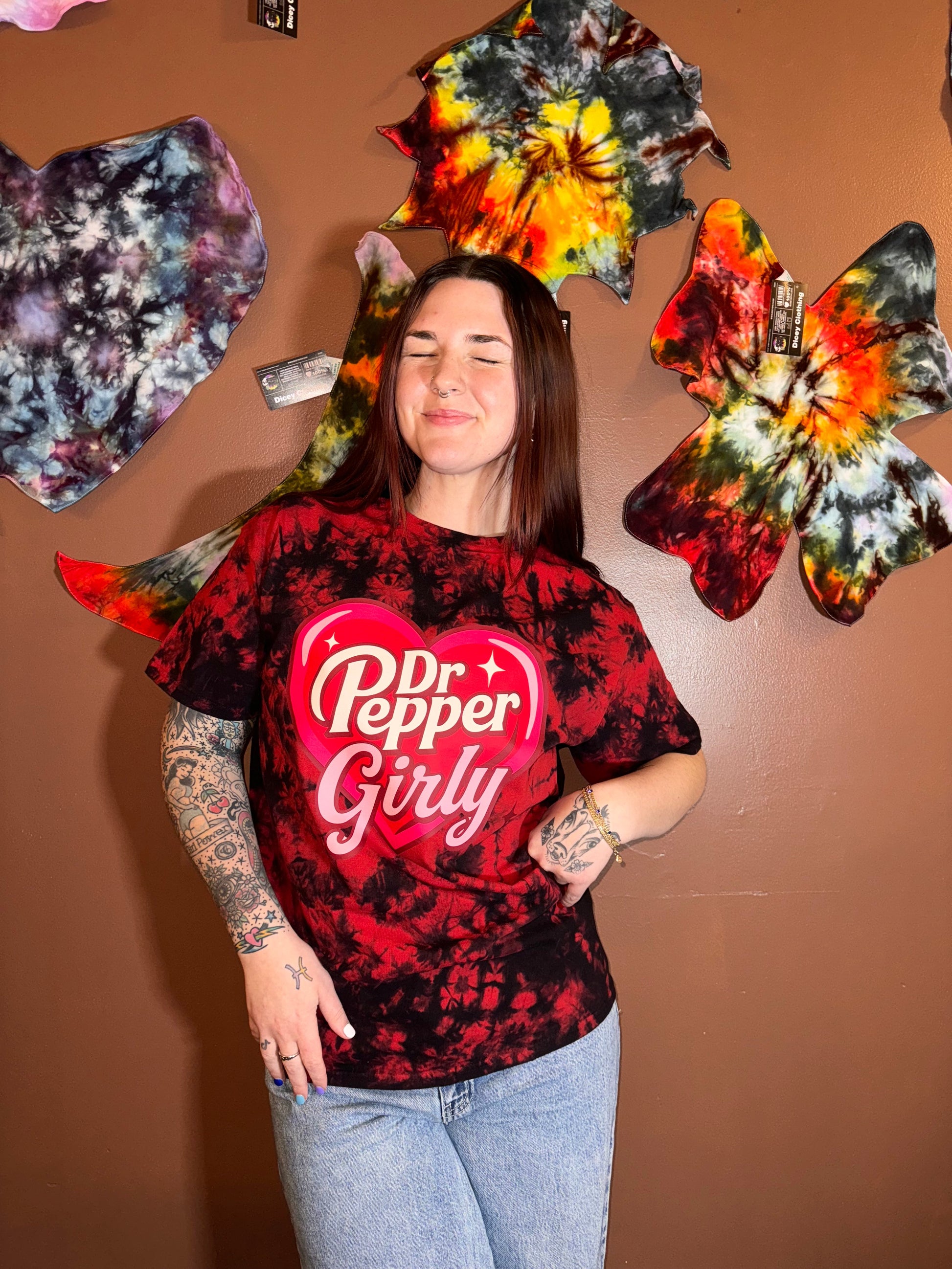 Dr Pepper Girly T-Shirt Dicey Dyes