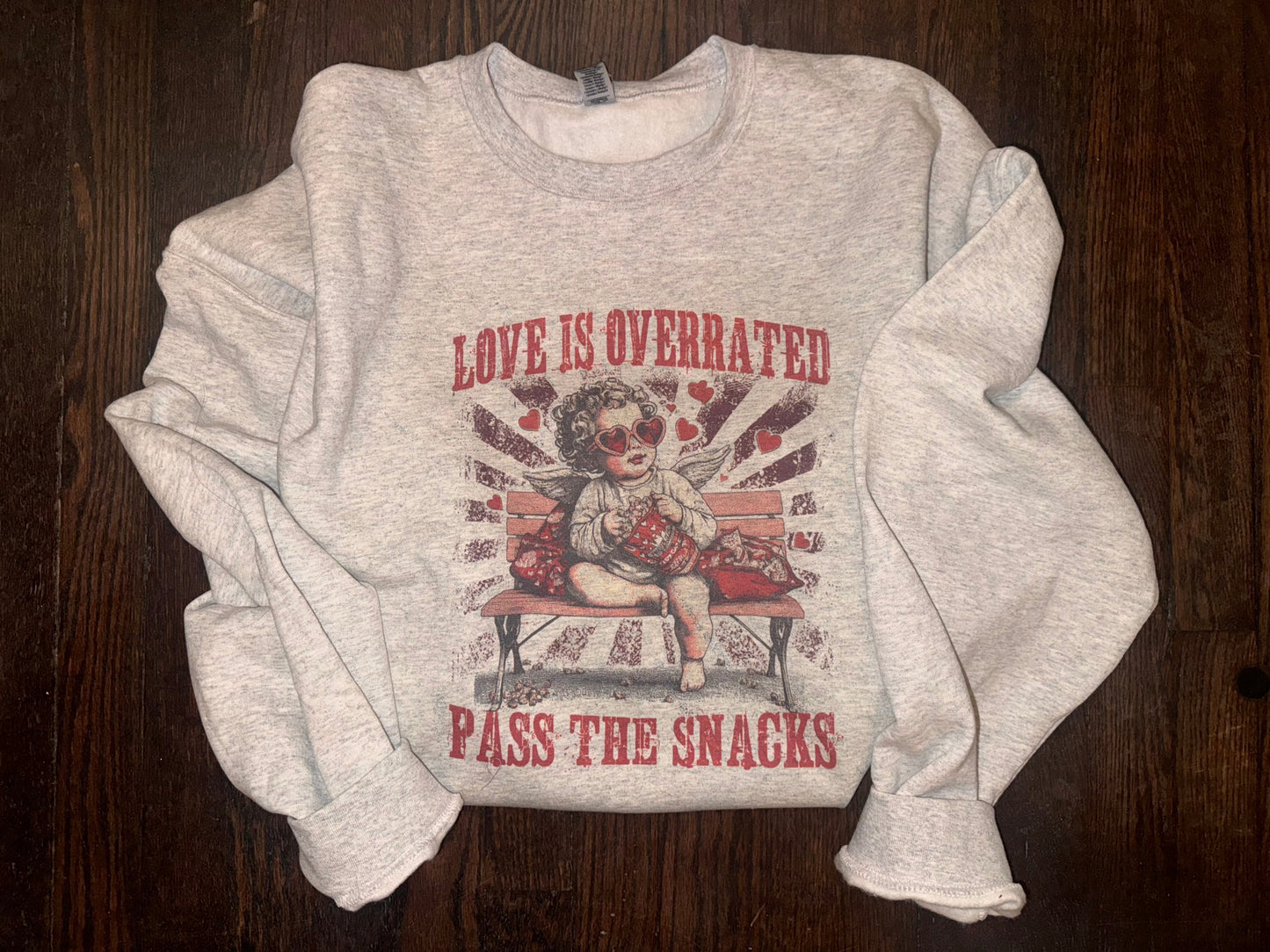 Love is Overrated Crewneck Dicey Dyes