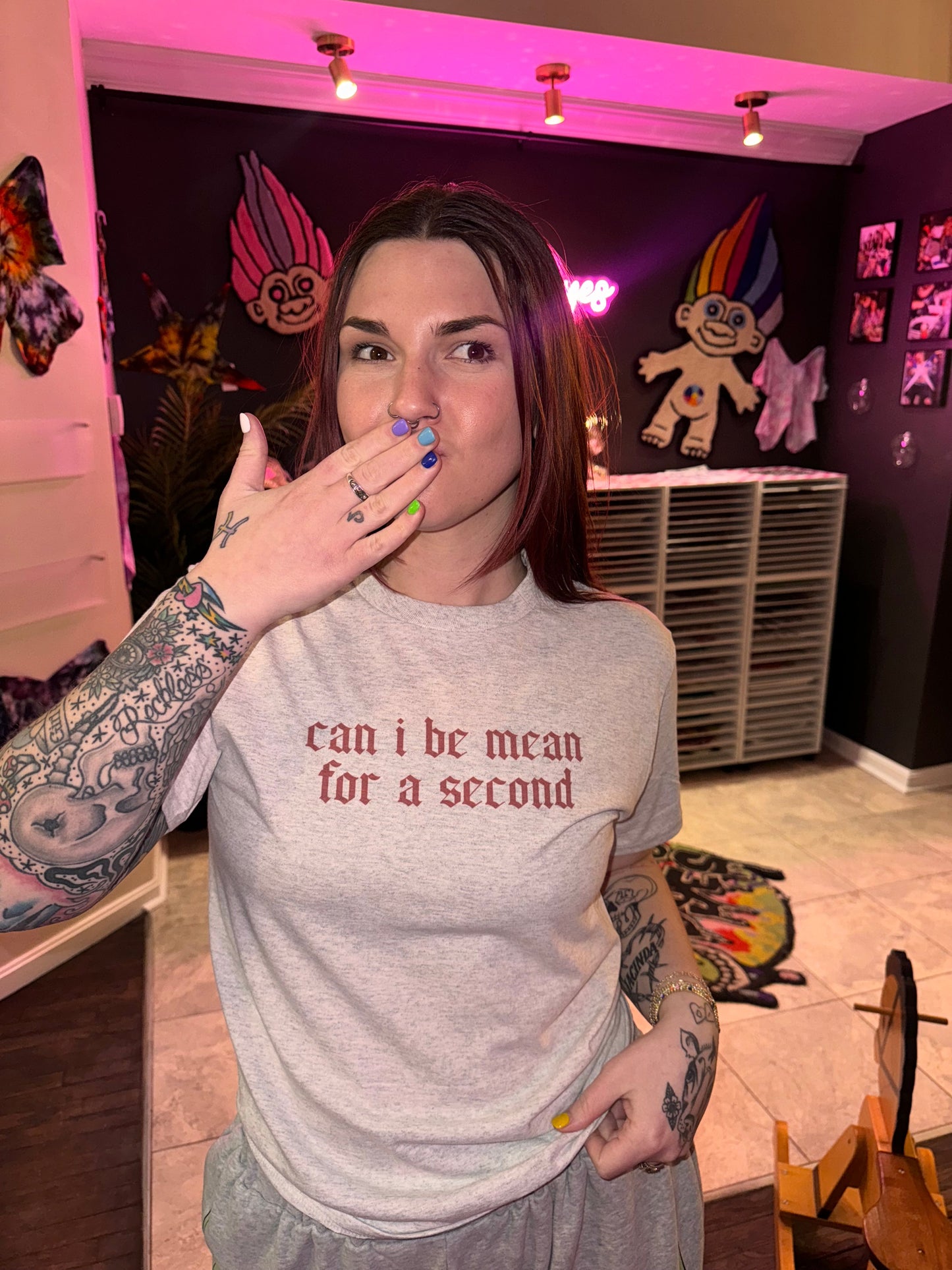 Can I Be Mean T-Shirt Dicey Dyes