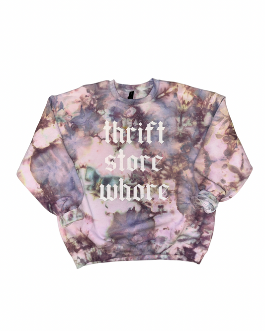 Thrift Store Wh*re Crewneck Dicey Dyes