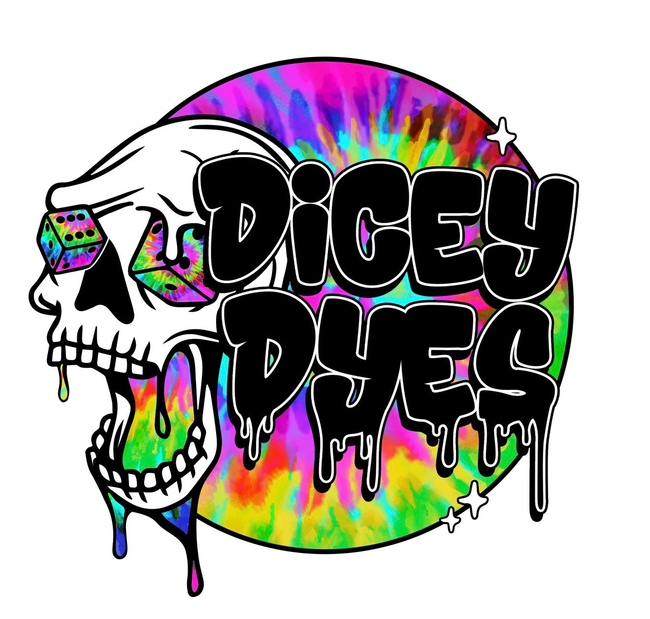 Dicey Dyes Logo Screen Dicey Dyes