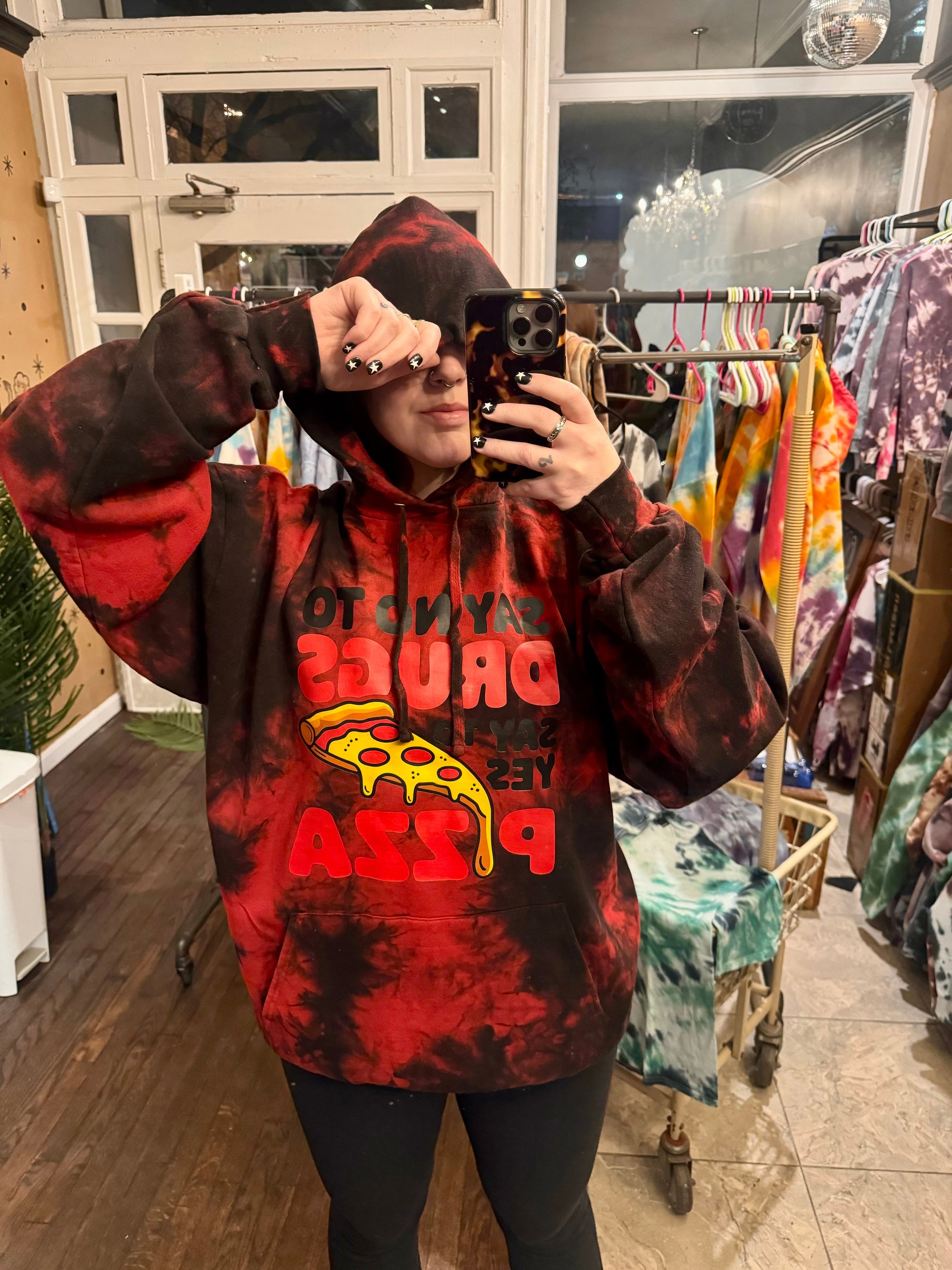 Say NO to Dr*gs Hoodie Dicey Dyes