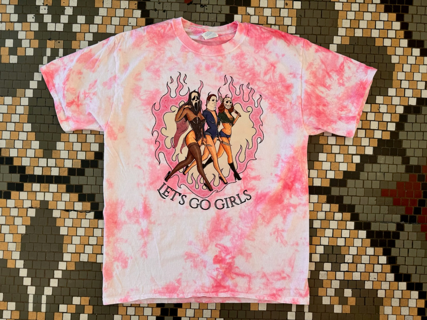 Let's Go Girls Spooky Edition Ready To Ship T-Shirt Dicey Dyes