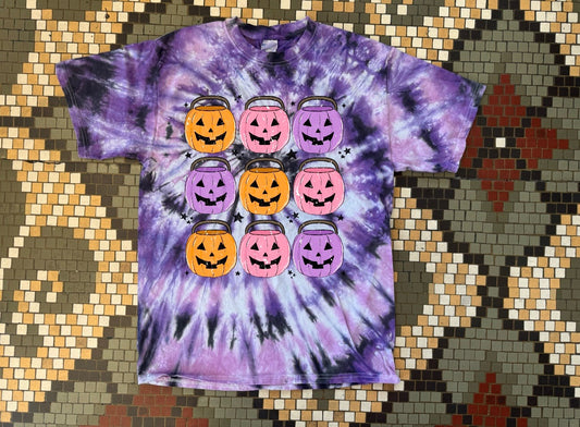 Pre-order Pumpkin Buckets Tie Dye T-Shirt Dicey Dyes