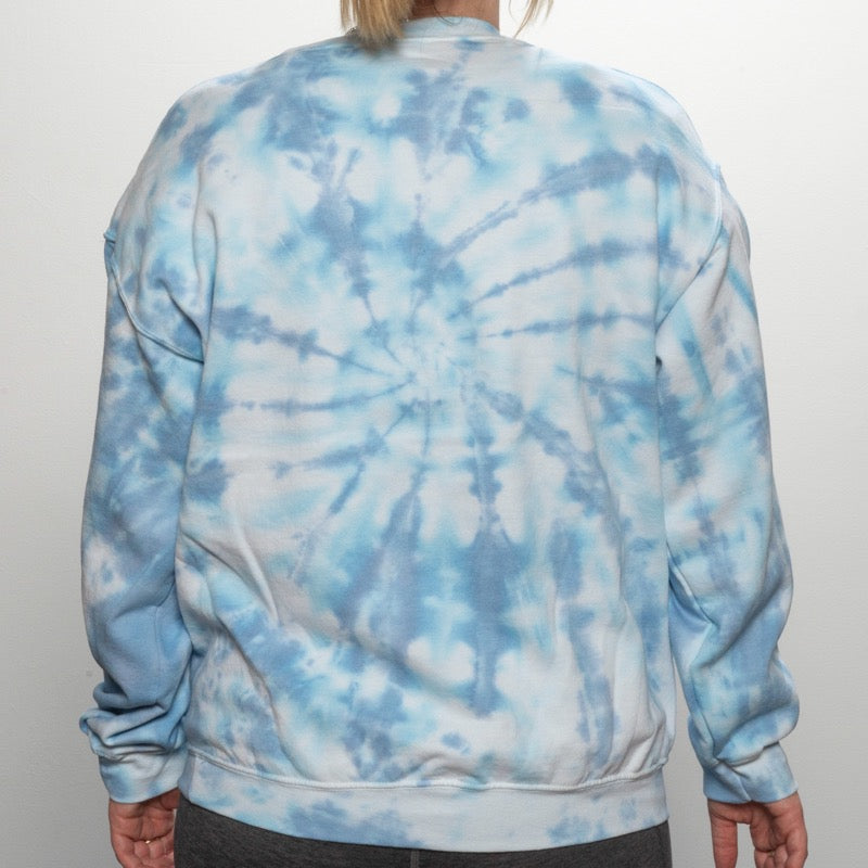 Pre-order March Aries Aquamarine Crewneck Dicey Dyes