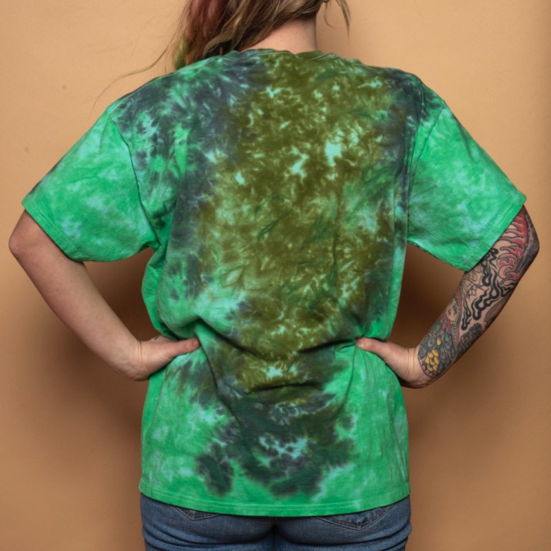 Pre-Order Dank Girls Green & Black T-Shirt Dicey Dyes