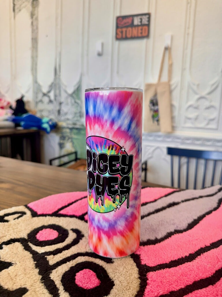 PRE-ORDER Tie Dye Dye Logo Tumbler Dicey Dyes