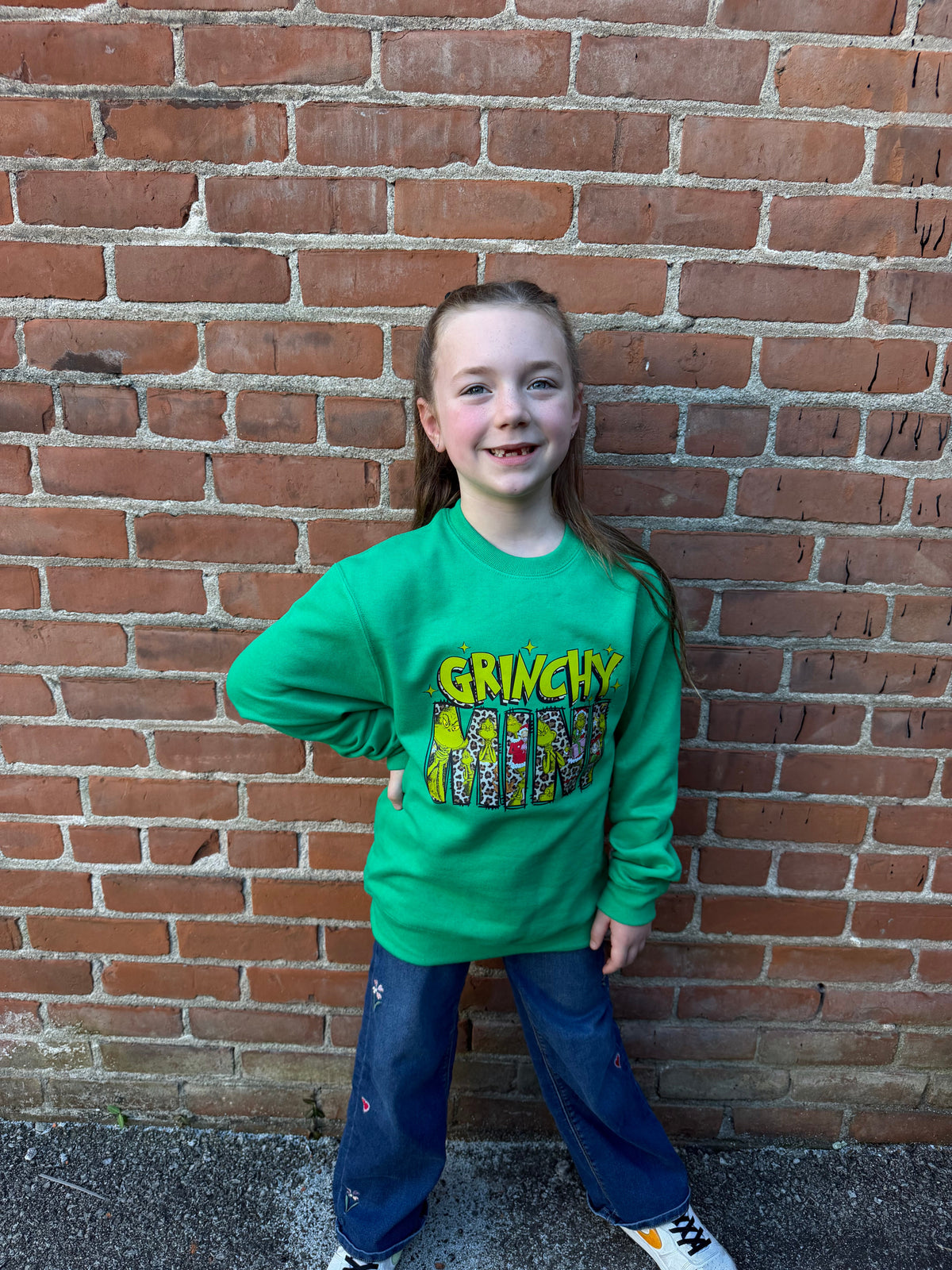 Grinchy Mini Crewneck Dicey Dyes