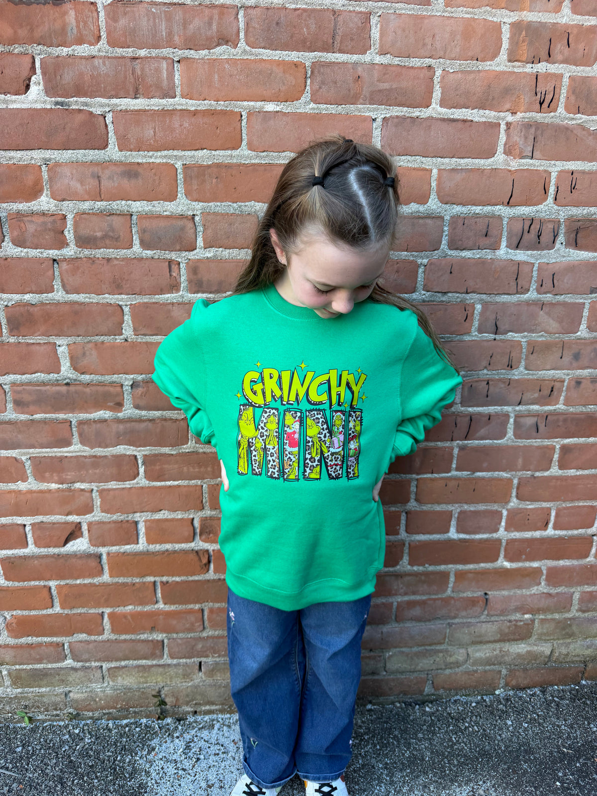 Grinchy Mini Crewneck Dicey Dyes