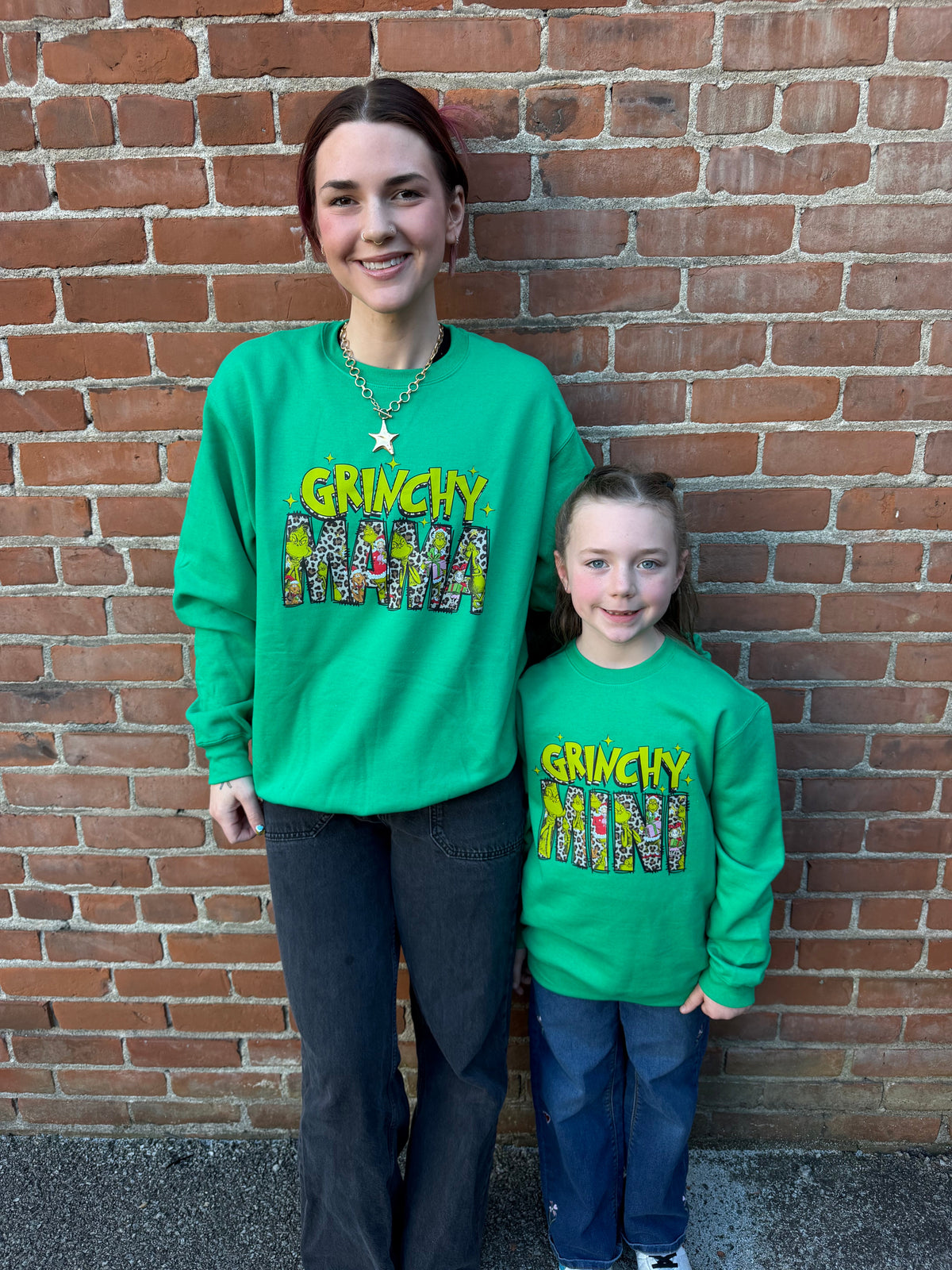 Grinchy Mini Crewneck Dicey Dyes